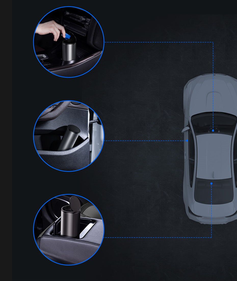 Baseus Alloy Car Trash Can - Shopiffi