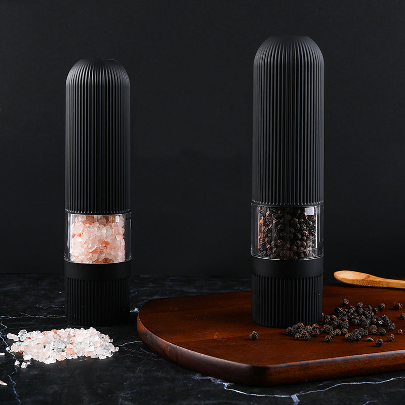 Black Electric Salt Pepper Mill Set - Shopiffi