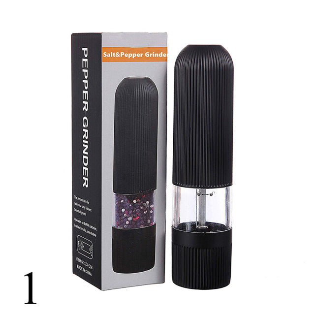 Black Electric Salt Pepper Mill Set - Shopiffi