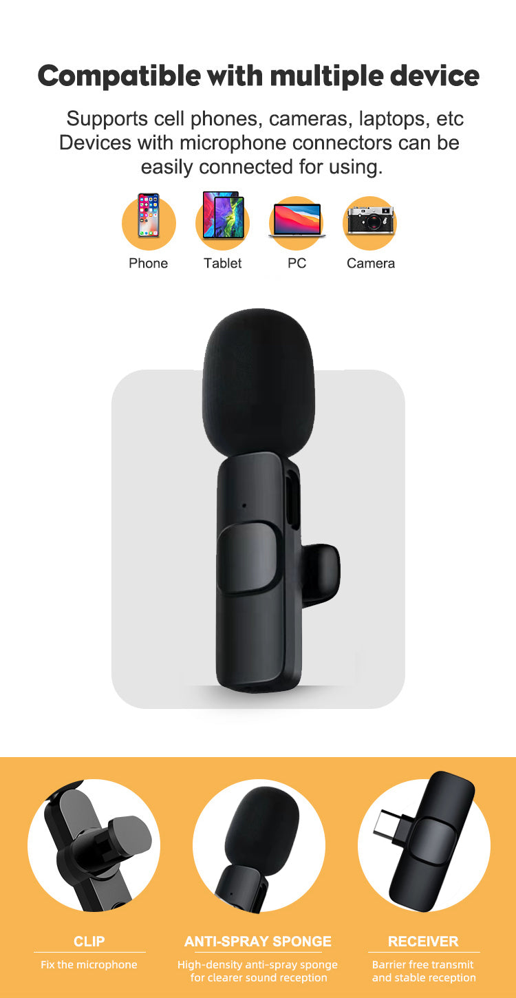 Wireless Lavalier Microphone - Shopiffi